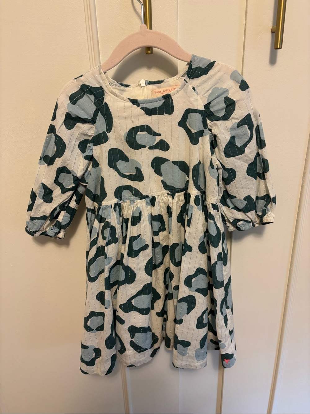 Pink Chicken leopard print dress